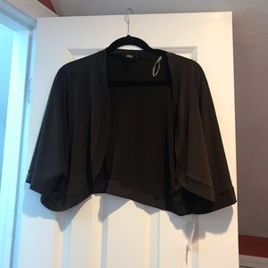 Dress barn brown shrug size 22/24